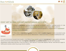 Tablet Screenshot of dentart-klinik.hu